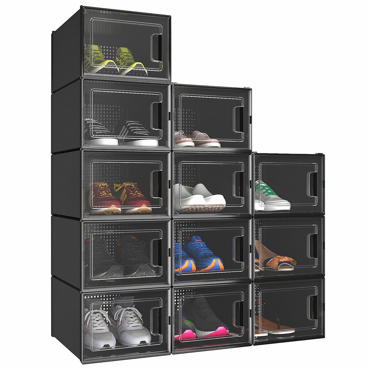 6/12/18 PCS Stackable Shoe Box Sneaker Cases