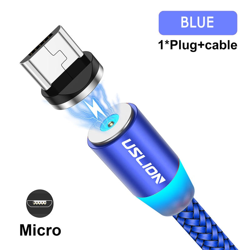 Magnetic USB Cable For iPhone Xiaomi Samsung