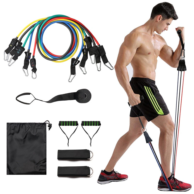 Resistance Bands (11pcs/set) [Stay At Home]